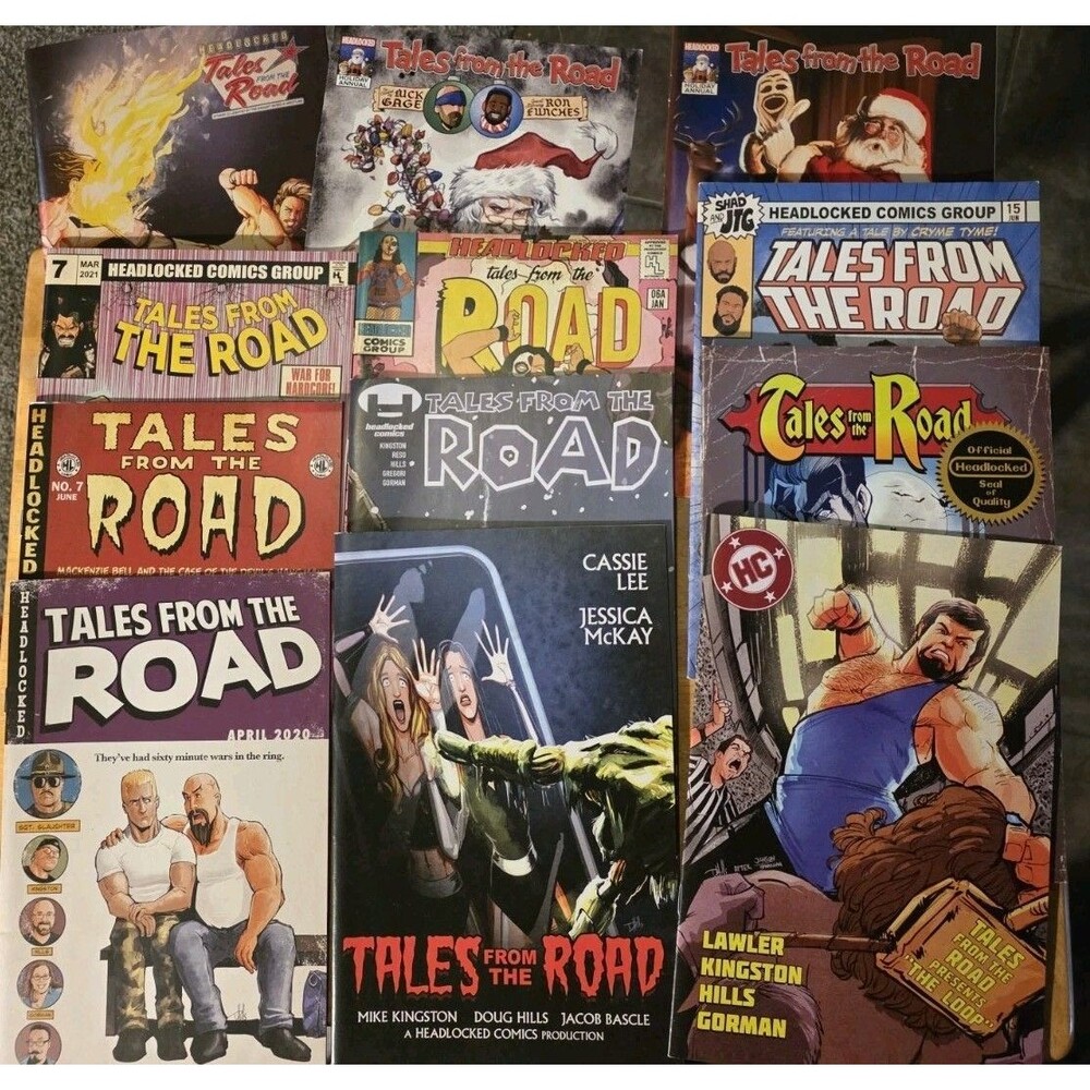 Headlocked Tales From The Road Comic Book Lot (12) Adam Cole Page Shad JTG Sarge